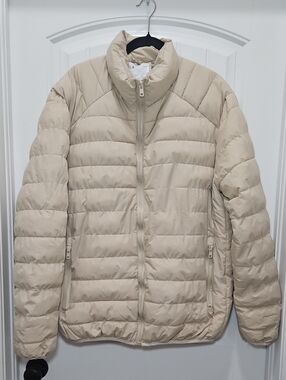 Five Four LA Quilted Puffer Jacket Neutral Beige XL New Unisex Outdoor